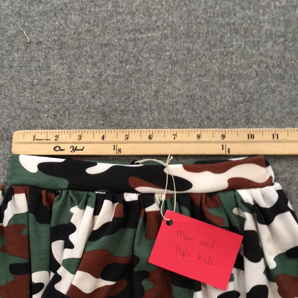 Girls Camo Midi Skirt - Green Camo - Picture 7 of 8